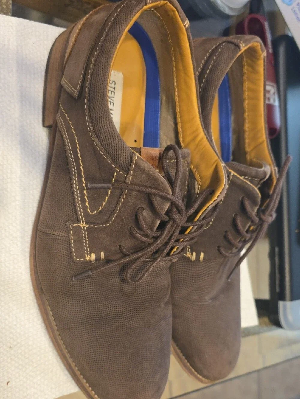 Steve Madden Brown Suede Oxford Shoes